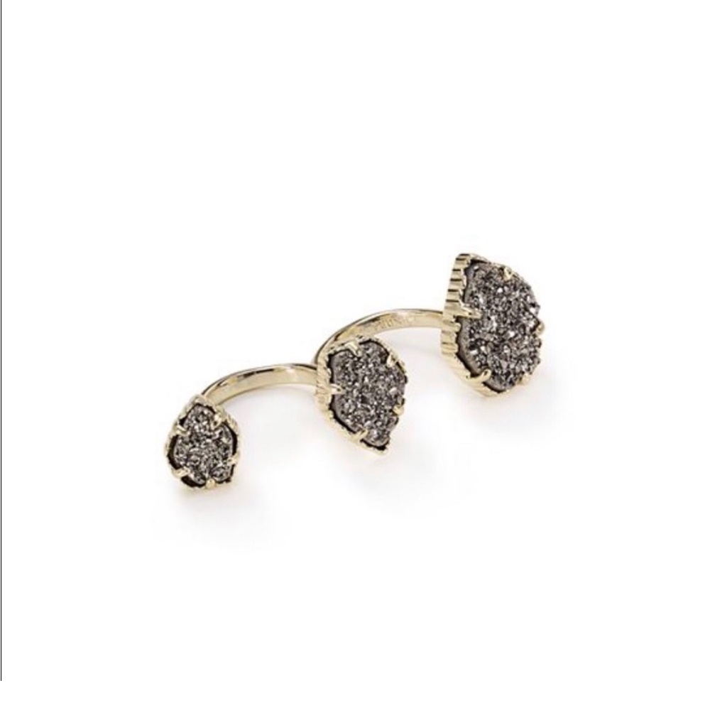 Kendra Scott | Naomi Druzy Double Ring | Never Worn